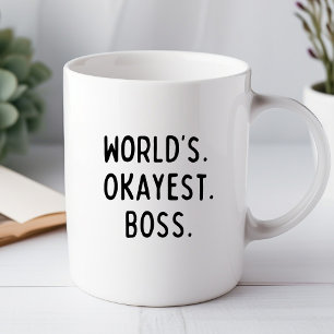 Tasse de bureau drôle pour le meilleur patron du m