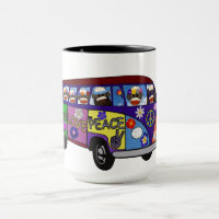 Tasse de bus pour la paix de l'argent de chaussett