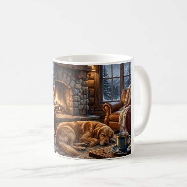 Tasse de cabine luxueuse pour Golden Retriever (Devant droit)