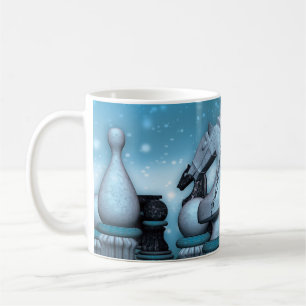 Tasse de cadeau d'amant d'échecs