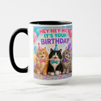 Tasse de cadeau d'anniversaire pour dame aux chats