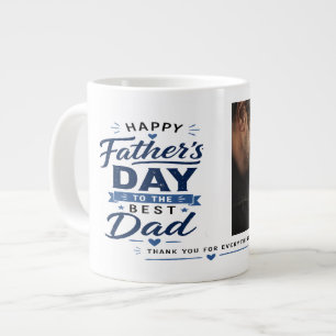 Tasse de cadeau de fête des pères avec photo perso
