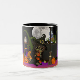 Tasse de cadeau de Halloween avec la petite
