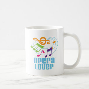 Tasse de cadeau de musique d'amant d'opéra