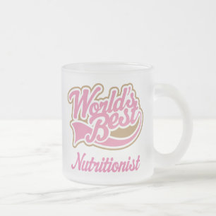 Tasse de cadeau de nutritionniste (mondes
