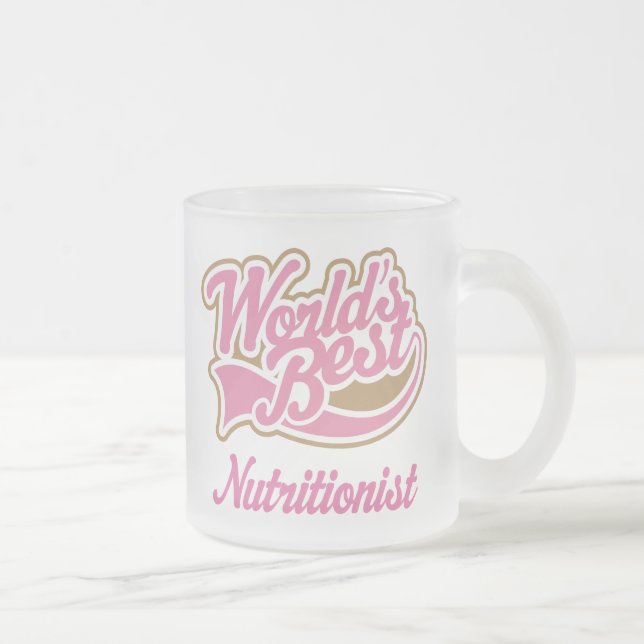 Tasse de cadeau de nutritionniste (mondes (Droit)