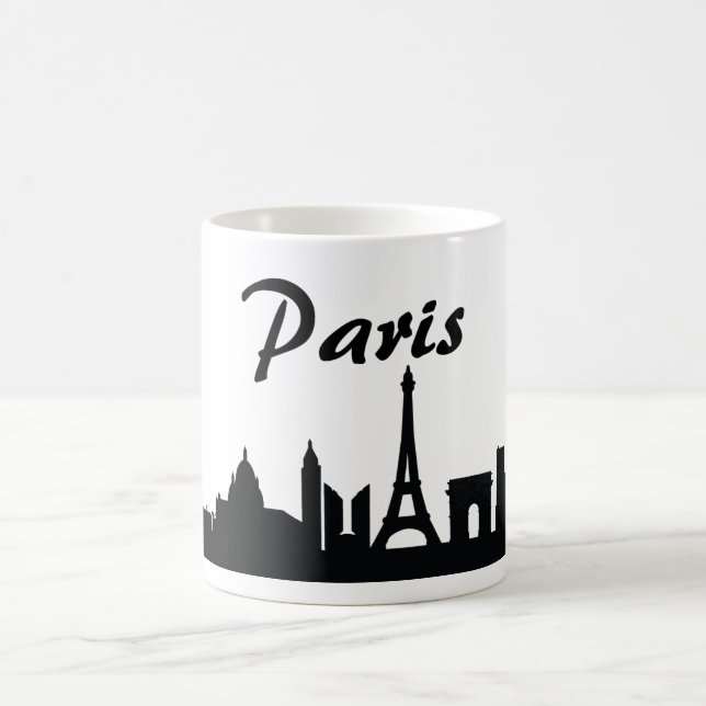 Tasse de cadeau de point de repère de Paris, (Centre)