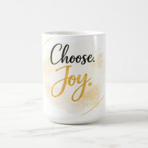 Tasse de cadeau inspirant « Choisissez la joie »