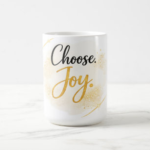 Tasse de cadeau inspirant « Choisissez la joie »