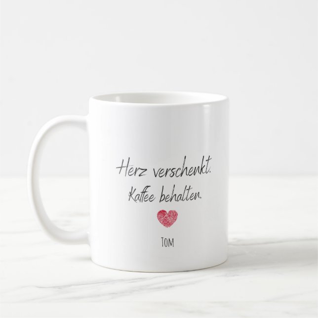 Tasse de cadeau personnalisable pour la Saint-Vale (Gauche)