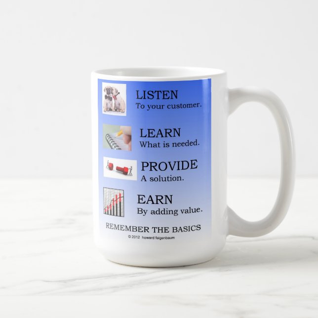 Tasse de cadeau pour des affaires, des ventes et (Droite)