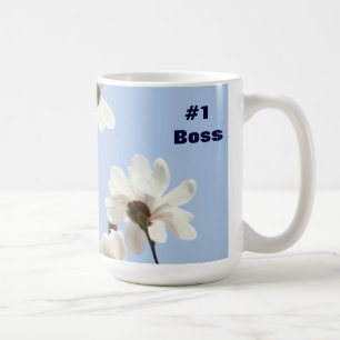 Tasse de café #1 Boss Cadeaux Magnolias Ciel Bleu