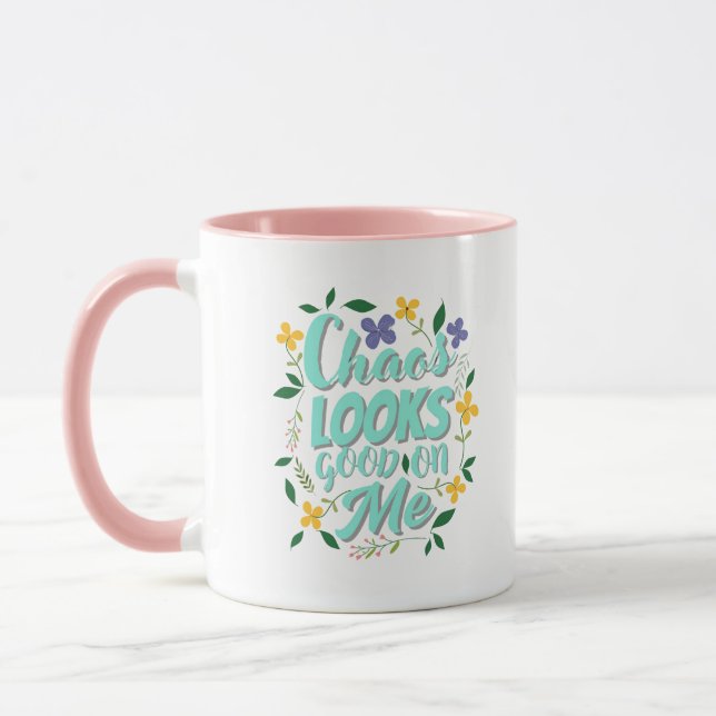 Tasse de café à citation esthétique  (Gauche)