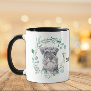 Tasse de café à couronne de Schnauzer nain