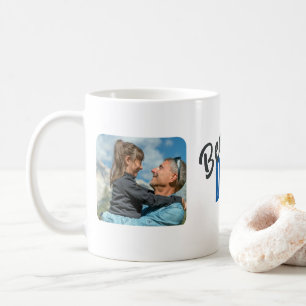 Tasse de café à deux photos pour le meilleur papa