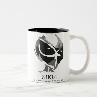 Tasse de café à deux tons de Nikto