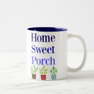 Tasse de café à deux tons de porche doux à la