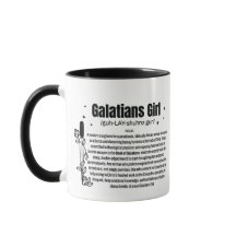TASSE DE CAFÉ À DEUX TONS POUR FILLE DES GALATES 3