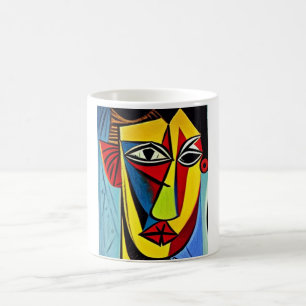 Tasse de café à l'art abstrait