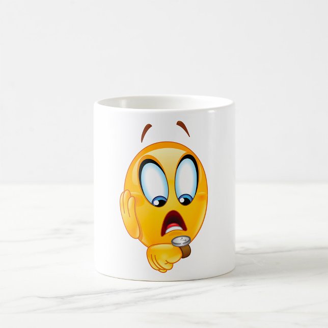 Tasse de café à l'emoji stressé (Créateur téléchargé)