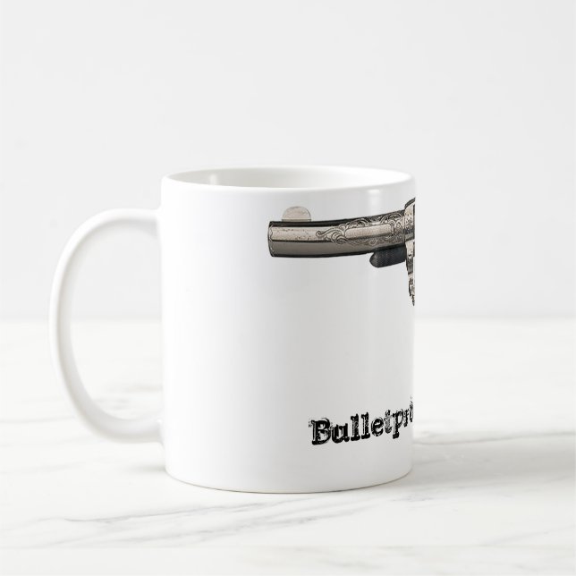 Tasse de café à l'épreuve des balles d'arme à feu (Gauche)