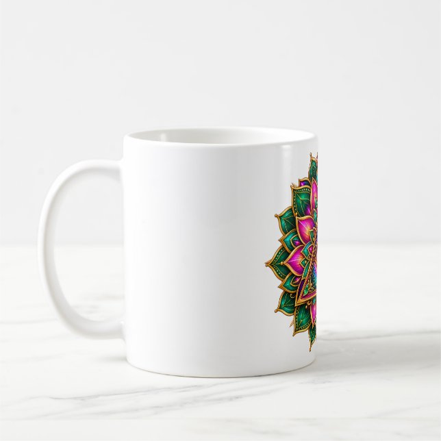 Tasse de café à l'œil de floraison d'améthyste (Gauche)