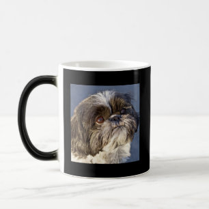 Tasse de café à métamorphose de chiot Shih Tzu dou