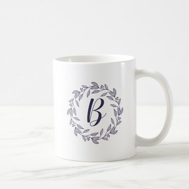 Tasse de café à monogramme / logo Couronne Violett (Droite)