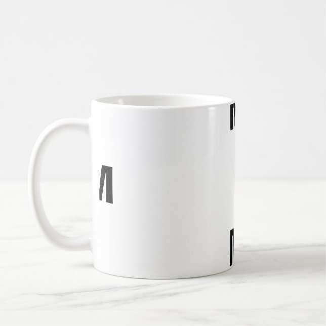 Tasse de café à monogramme M (Gauche)
