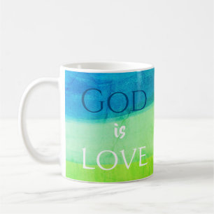 Tasse de café à motif chrétien Cadeau Dieu est Amo