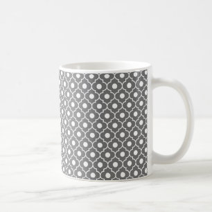 Tasse de café à motifs de losanges de motif de