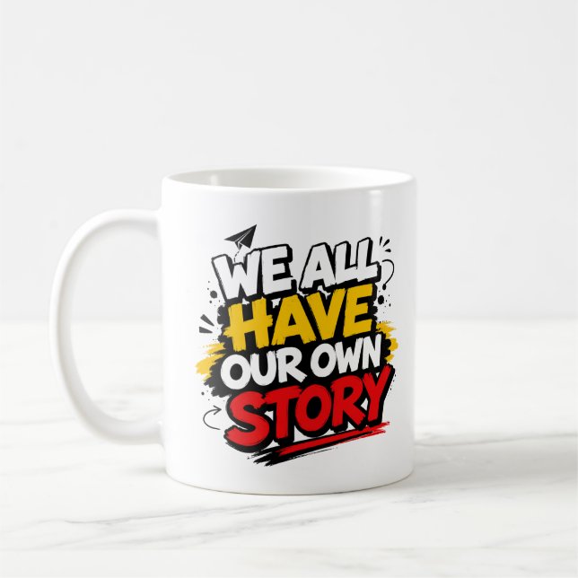 Tasse de café à typographie motivationnelle (Gauche)
