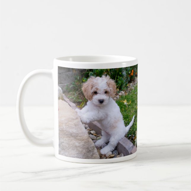 Tasse de café adorable de chiot (Gauche)