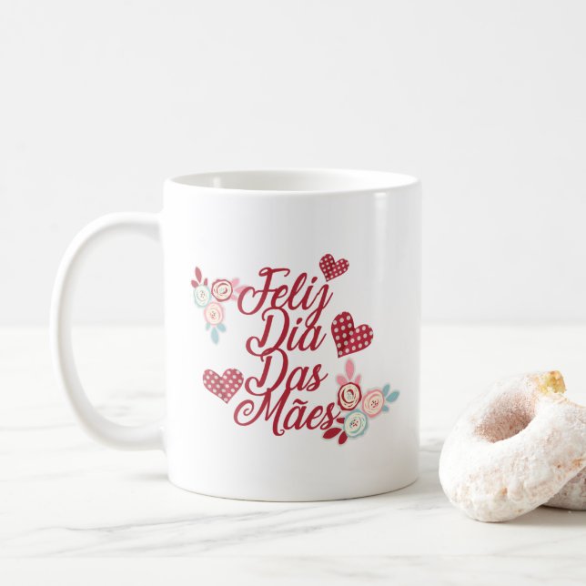 Tasse de café adorable du diamètre DAS Mães | de (Avec donut)