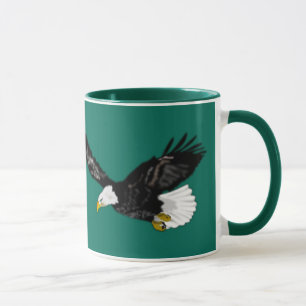 Tasse de café Aigle Américain Volant