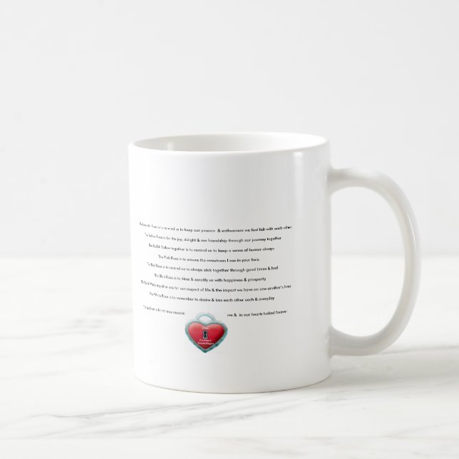 Tasse de café - aimez les roses et le poème de (Droite)