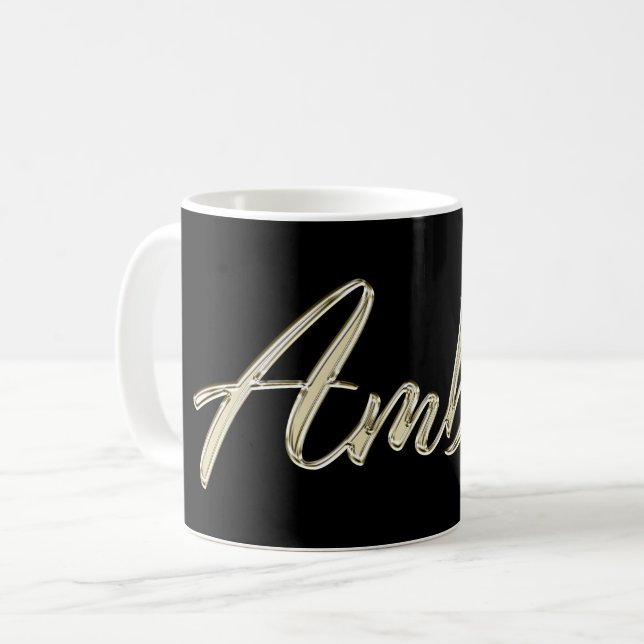 Tasse de café Amber white gold (Devant gauche)
