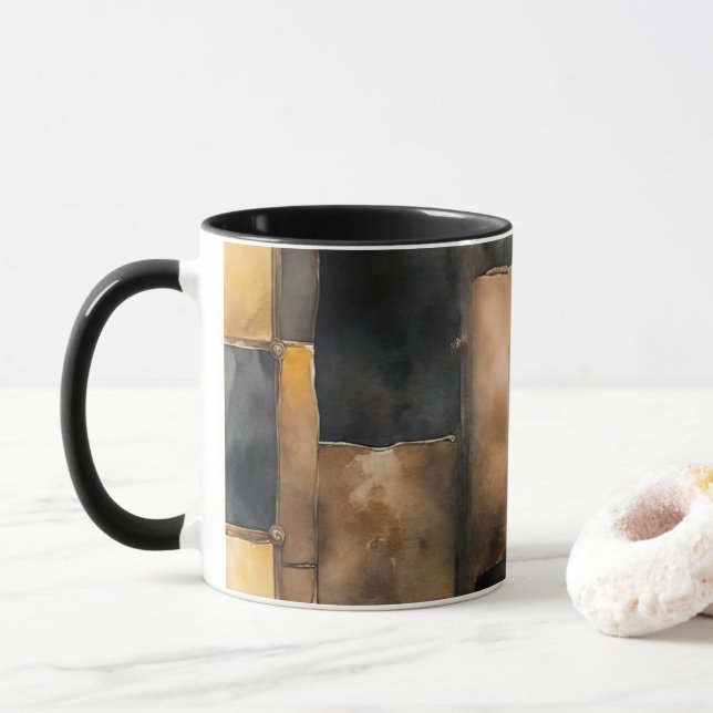 Tasse de café ambiance de Noël (Avec donut)