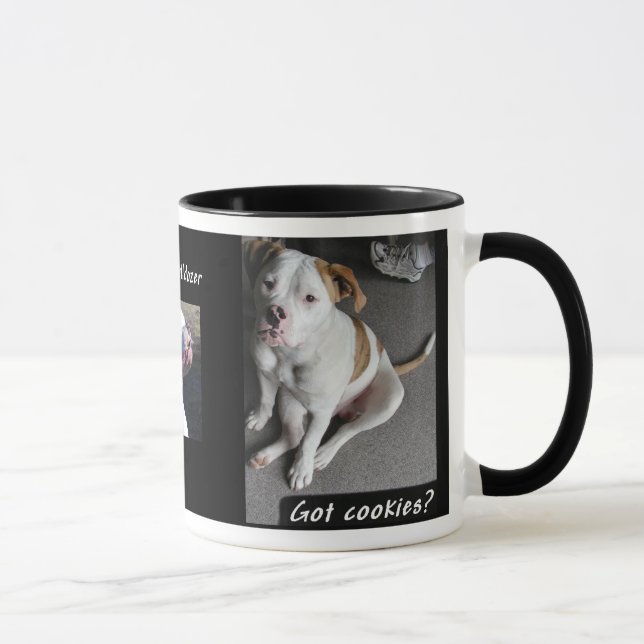 Tasse de café américaine de chiot de bouledogue (Droite)