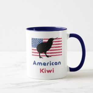 Tasse de café américaine de kiwi