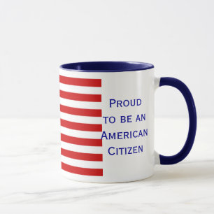 Tasse de café américaine de sonnerie de drapeau de