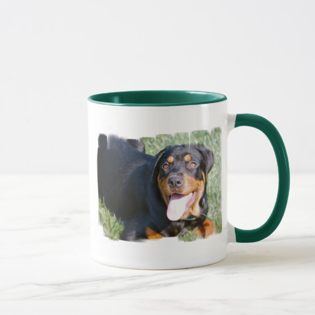 Tasse de café amicale de rottweiler (Droite)