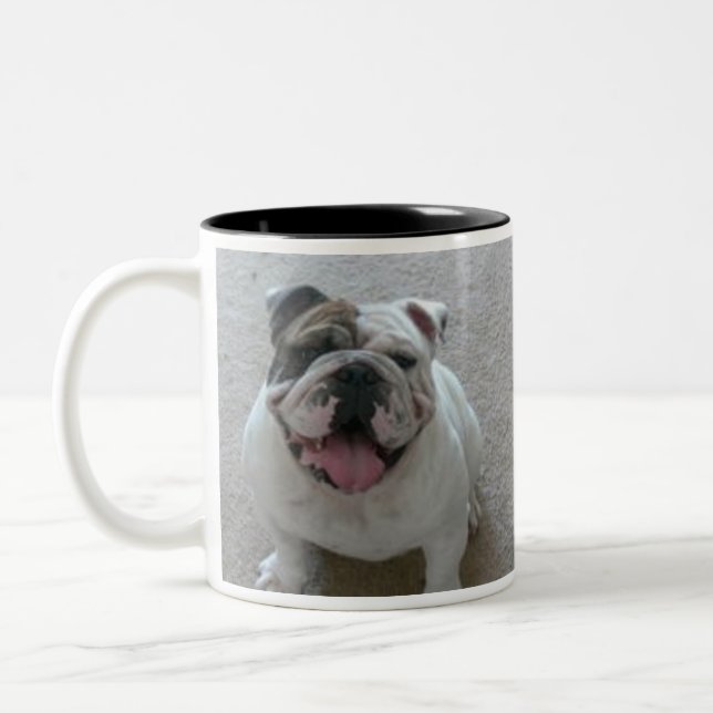 Tasse de café anglaise de titan de bouledogue (Gauche)
