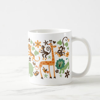 tasse de café animale de jungle