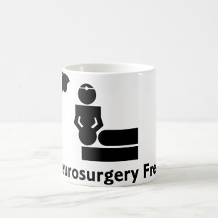 Tasse de café anormale de neurochirurgie (blanche