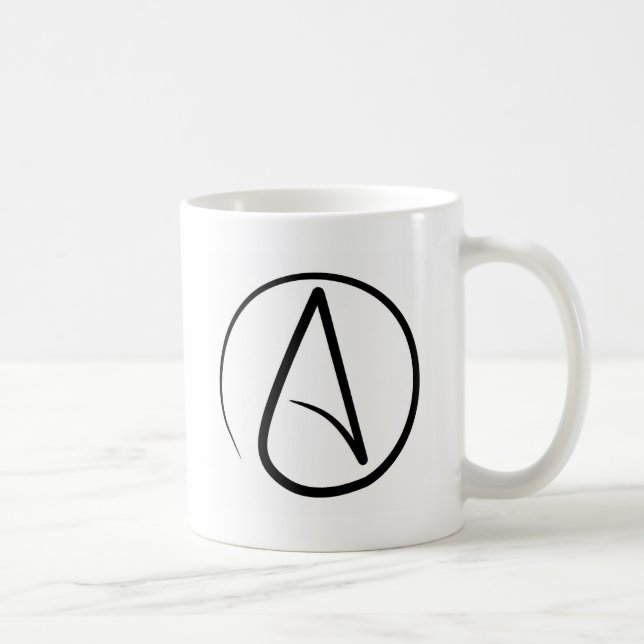 Tasse de café athée de symbole (Droite)