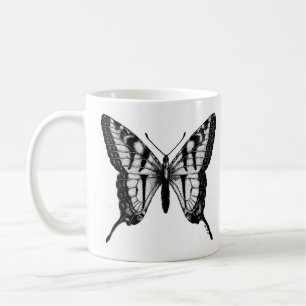 Tasse de café audacieuse de papillon de machaon