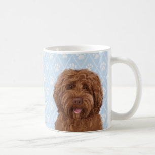 Tasse de café australienne de labradoodle