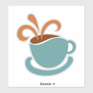 Tasse de café Autocollants en vinyle coupé sur mes