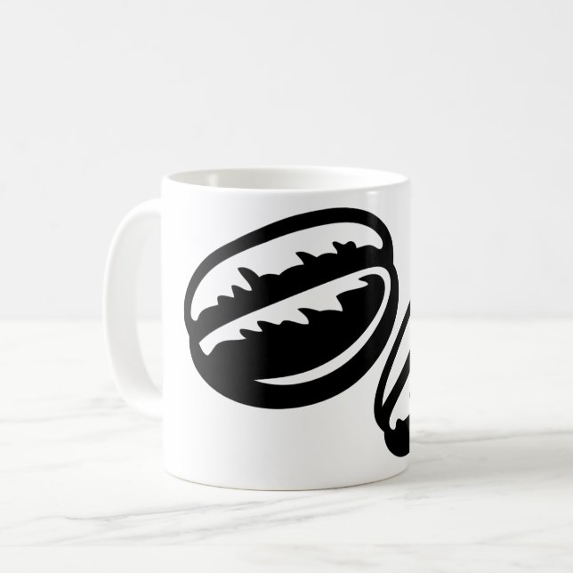 Tasse de café aux haricots torréfiés (Devant gauche)
